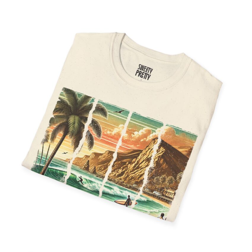 Vintage Malibu Car T-Shirt, California Vibes Tee, Summer Essentials, Travel Gifts, Retro Graphic Shirt, Beachwear, Vacation Fashion - Image 5