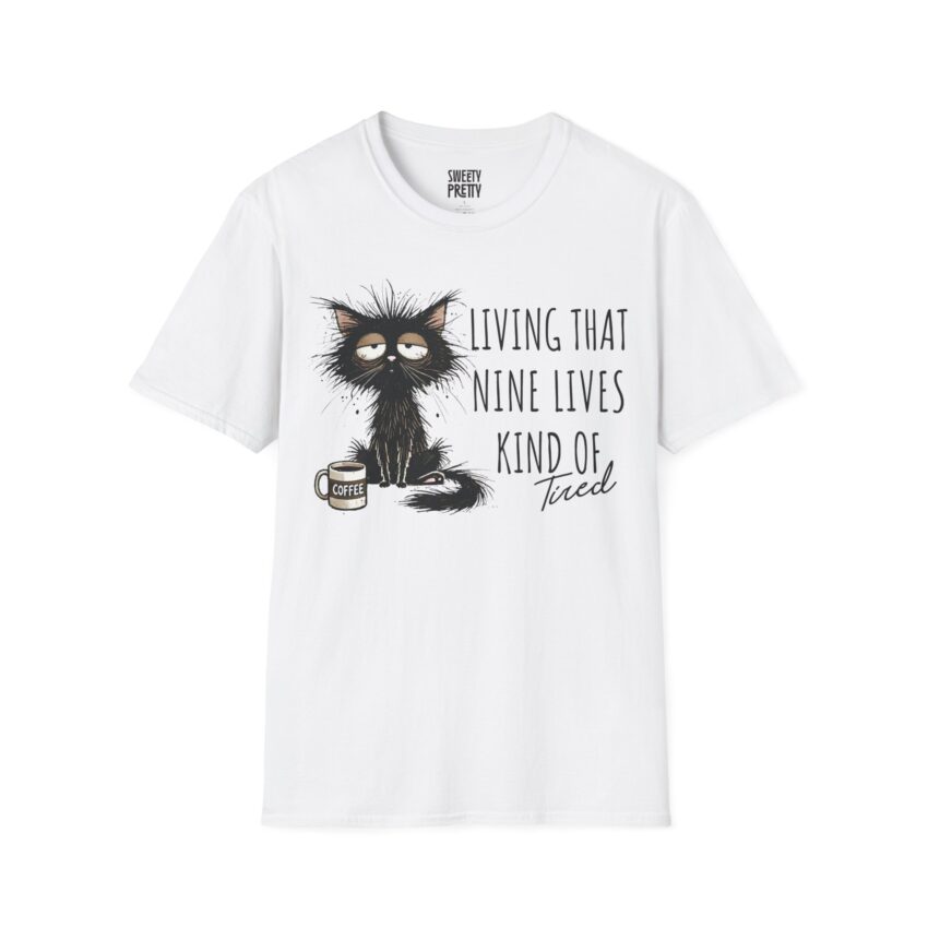 Whimsical Cat Lover T-Shirt | Funny Cat Shirt, Gift for Cat Owners, Cute Pet Apparel, Birthday Present, Cozy Wear - Image 1