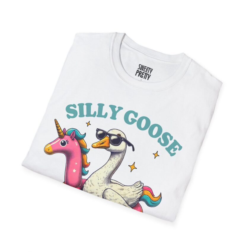 Silly Goose Summer T-Shirt for Fun Lovers, Humorous Unisex Tee, Summer Vacation Apparel, Perfect Gift for Friends, Casual Wear, Beach Party - Image 2