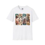 Bohemian Vibes Unisex Softstyle T-Shirt, Artistic Graphic Tee, Casual Wear, Summer Fashion, Unique Gift for Music Lovers
