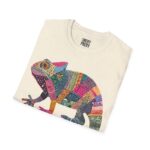 Colorful Chameleon Unisex Softstyle T-Shirt, Casual Wear, Unique Graphic Tee, Summer Fashion, Gift for Animal Lovers - Image 10