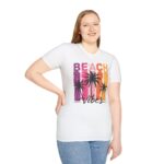 Beach Vibes Unisex Softstyle T-Shirt, Summer Shirt, Vacation Tee, Beachwear, Gift for Beach Lovers, Trendy Graphic Tee - Image 3
