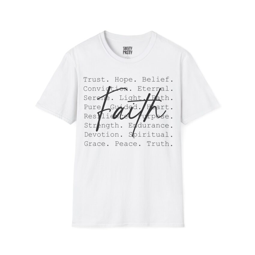 Faith-Inspired Unisex T-Shirt - Spiritual Tee for Daily Inspiration, Gift for Friends, Motivational Clothing, Casual Wear, Faith-Based [...] - Image 1