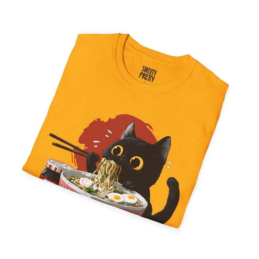 Cat Ramen Unisex T-Shirt, Cute Cat Shirt, Japanese Cat Tee, Foodie Gift, Animal Lover Apparel, Funny T-Shirt for Cat Lovers - Image 9