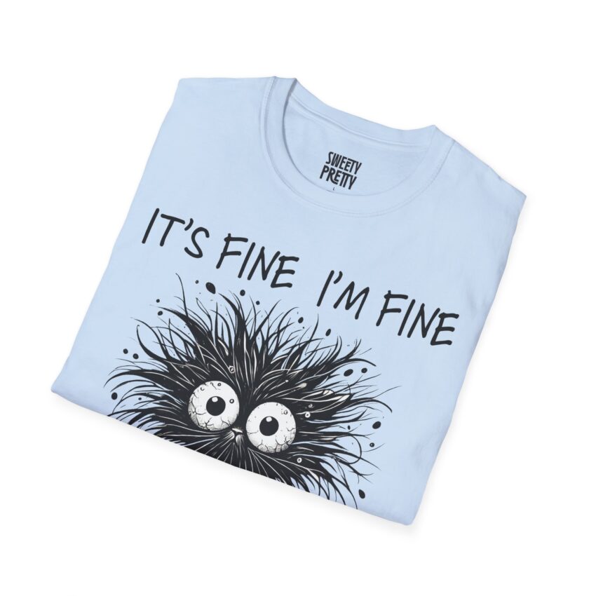 Funny Coffee Lover T-Shirt, It's Fine I'm Fine Tee, Unisex Graphic Shirt, Coffee Art Humor Top, Perfect Gift for Friends - Image 15