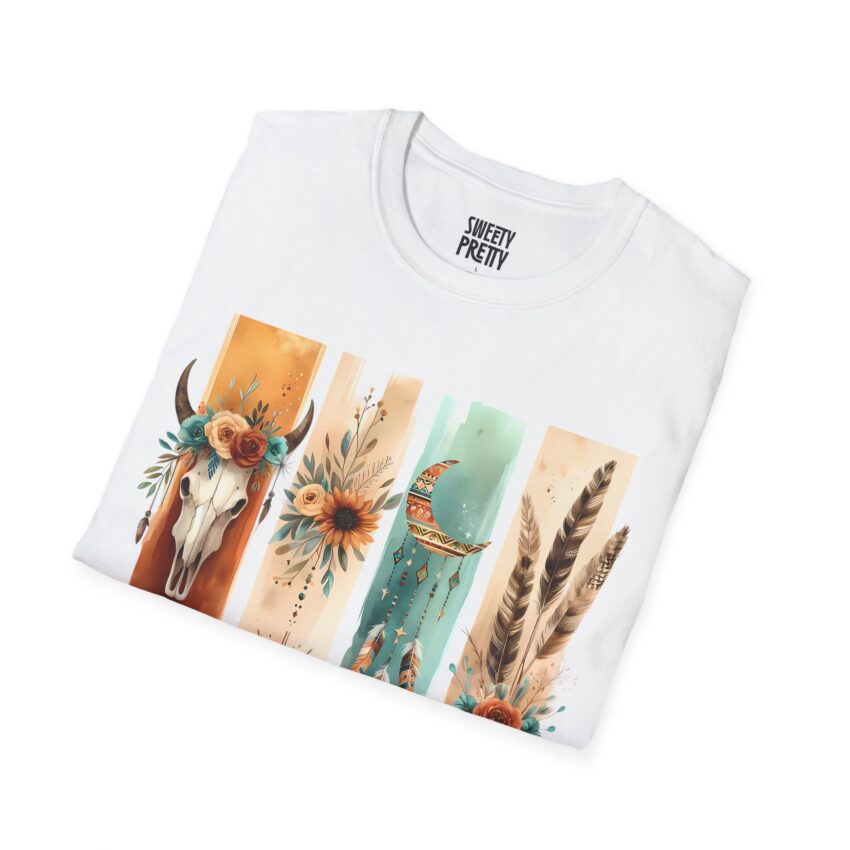 Boho-Inspired Graphic T-Shirt, Casual Wear, Gift for Nature Lovers, Summer Fashion, Bohemian Apparel, Festival Outfit - Image 2